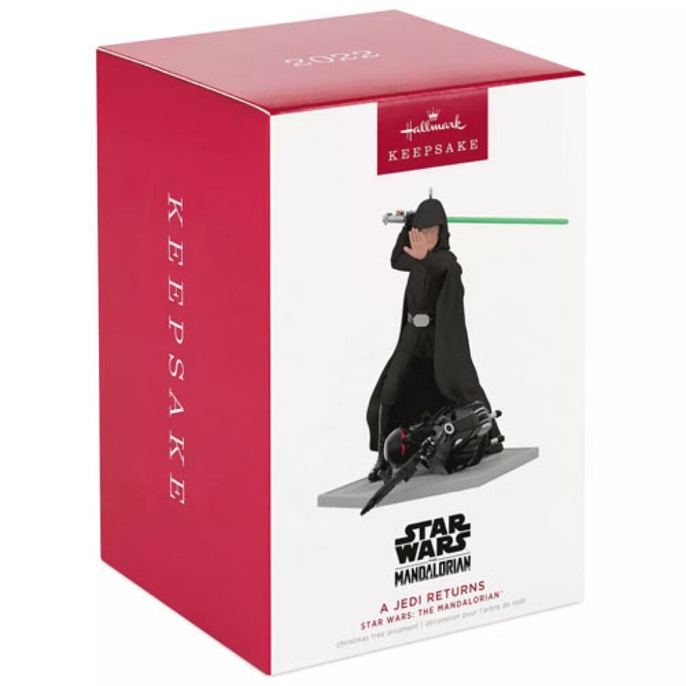 Hallmark Luke Skywalker A Jedi Returns Mandalorian Ornament 2022 NIB Star Wars